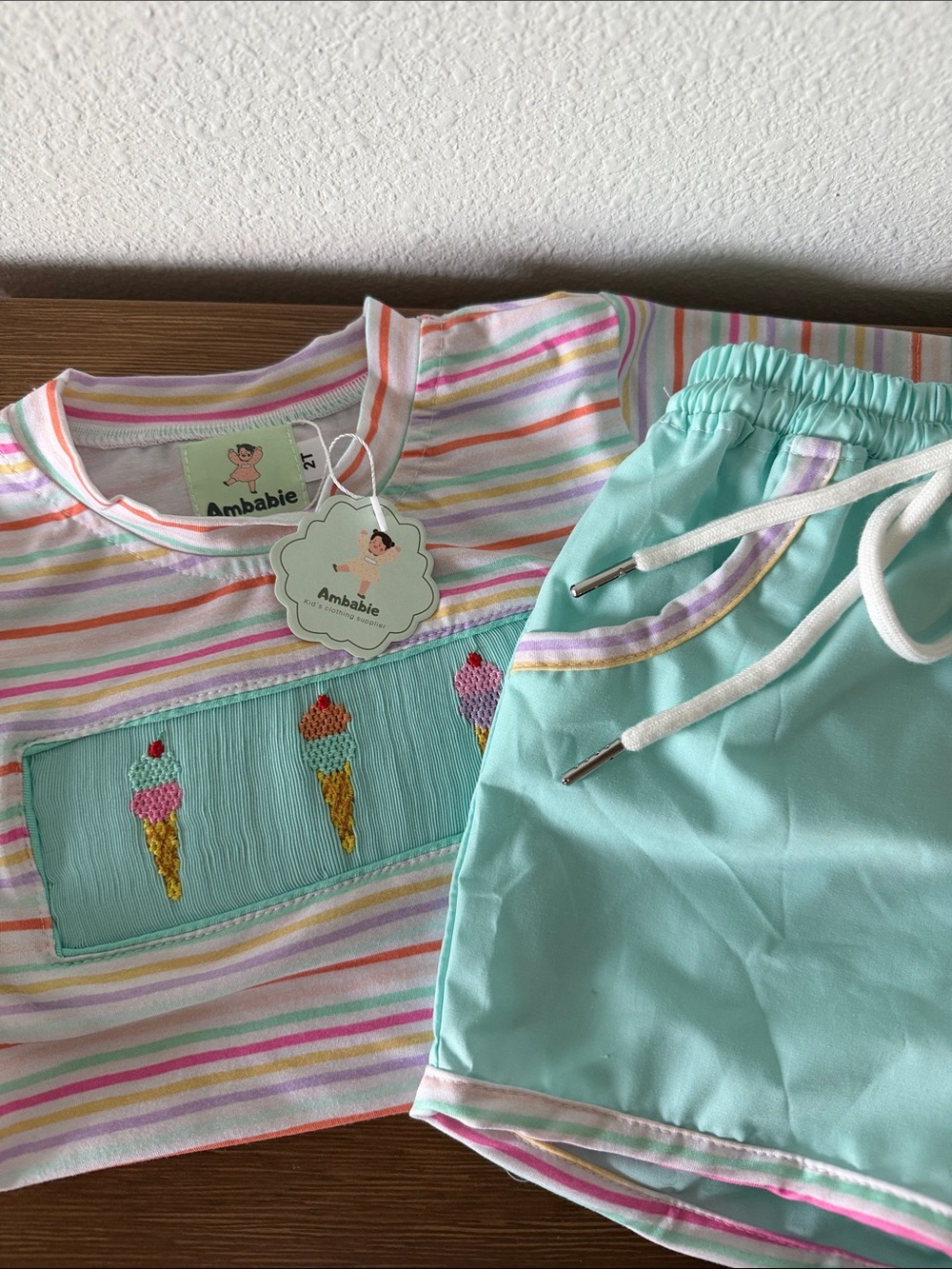 Ambabie Cherry on Top Unisex Set 2T